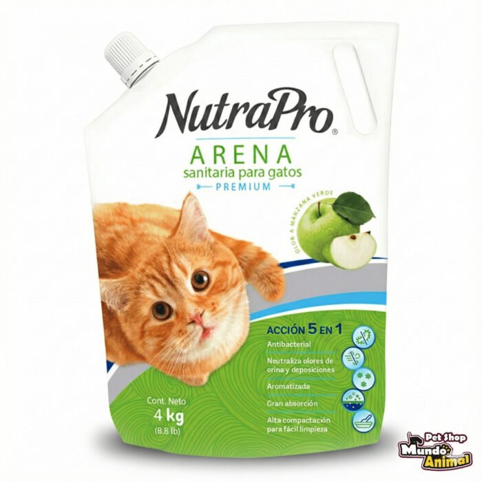 Arena-NutraPro-Gatos-Aroma-Manzana Arena NutraPro Gatos Aroma Manzana