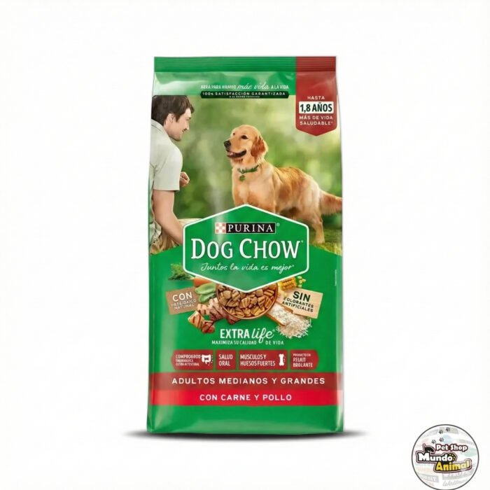 Dog-Chow-Adulto-Raza-Mediana-y-Grande-Carne-y-Pollo Dog Chow Adulto Raza Mediana y Grande Carne y Pollo