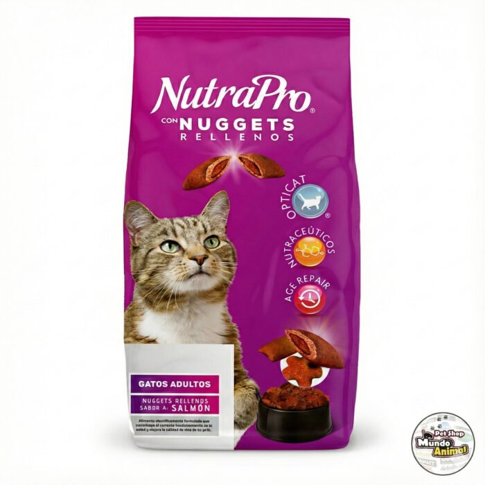 Nutrapro-Gato-Adulto-Nuggets-Salmón Nutrapro Gato Adulto Nuggets Salmón